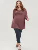 Plain Cowl Neck Long Tee sold by Bloomchic