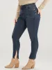Mom Jeans Skinny Moderately Stretchy High Rise Medium Wash Split Jeans sold by Bloomchic