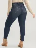 Mom Jeans Skinny Moderately Stretchy High Rise Medium Wash Split Jeans sold by Bloomchic
