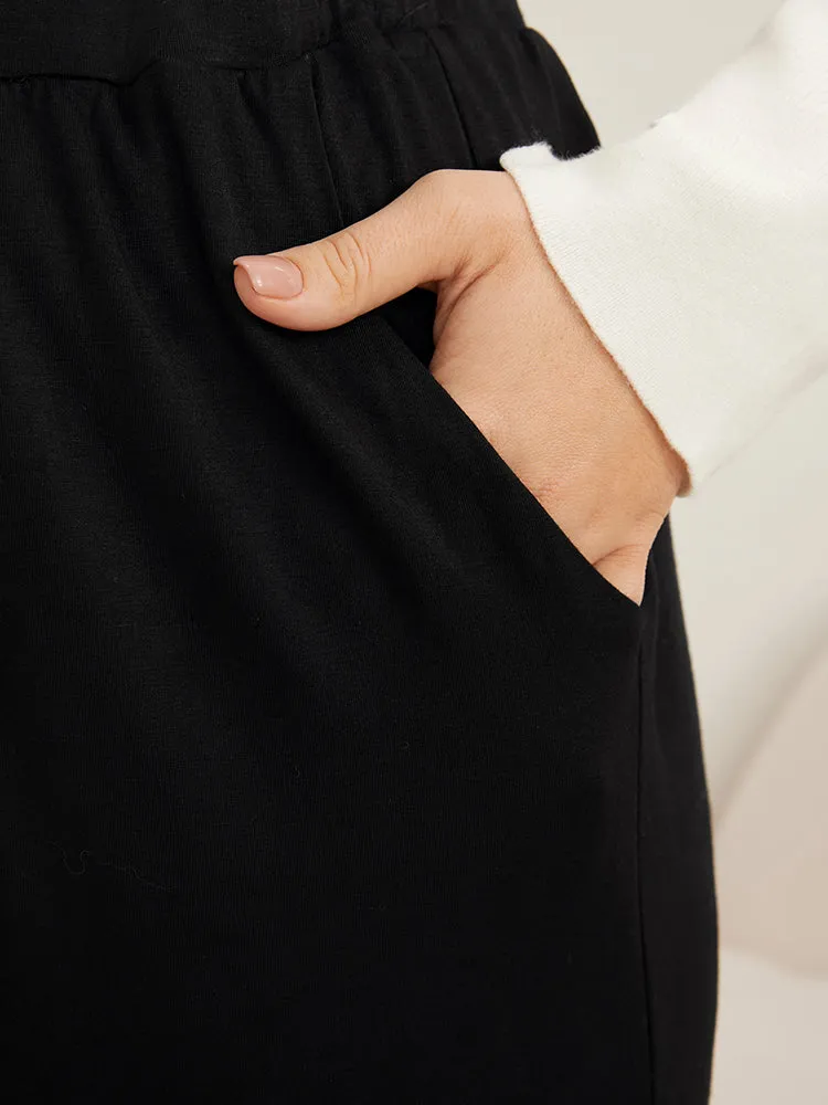 Solid Pocket Elastic Waist Pants sold by Bloomchic product image thumbnail 4