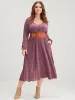 Solid Button Detail Pocket Rib Knit Flutter Dress sold by Bloomchic