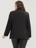 Contrast Sequin Suit Collar Flap Pocket Blazer sold by Bloomchic