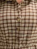 Gingham Pocket Button Up Shirt Collar Dress Without Belt sold by Bloomchic