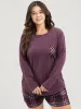 Solid Pocket Round Neck Sleep Top sold by Bloomchic