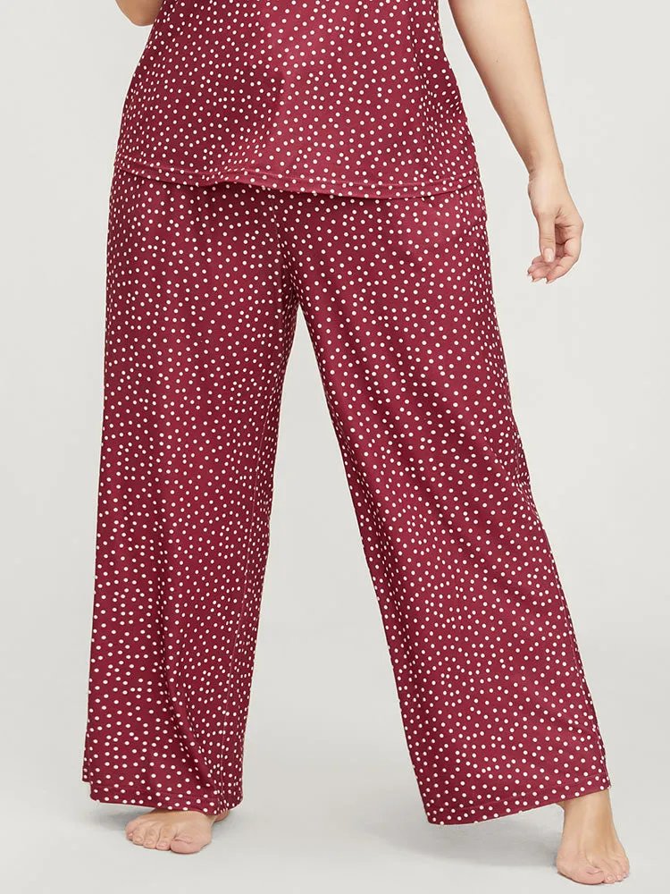 Polka Dot Pocket Ties Elastic Waist Sleep Pants sold by Bloomchic product image thumbnail 2