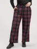Plaid Elastic Waist Pocket High Rise Pants sold by Bloomchic