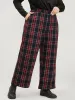 Plaid Elastic Waist Pocket High Rise Pants sold by Bloomchic