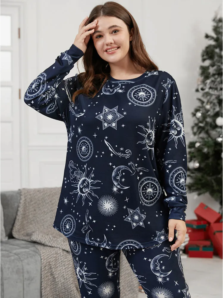 Moon And Star Round Neck Sleep Top sold by Bloomchic product image thumbnail 4