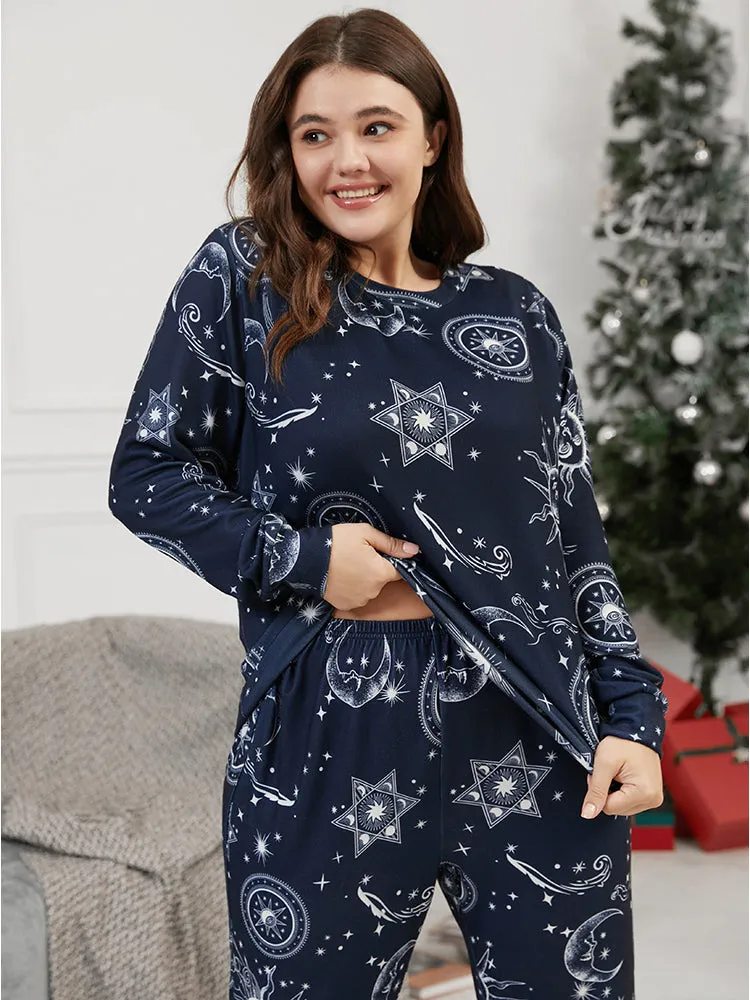 Moon And Star Round Neck Sleep Top sold by Bloomchic product image thumbnail 2