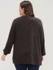 Solid Split Asymmetrical Hem V Neck Sweatshirt sold by Bloomchic