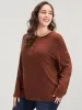 Solid Button Up Round Neck Sweatshirt sold by Bloomchic