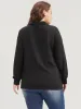 Solid O Ring Zipper Drop Shoulder Sweatshirt sold by Bloomchic