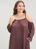 Solid Pocket Cold Shoulder Dress sold by Bloomchic