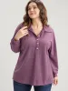 Solid Polo Neck Rib Knit Long Tee sold by Bloomchic