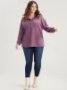 Solid Polo Neck Rib Knit Long Tee sold by Bloomchic