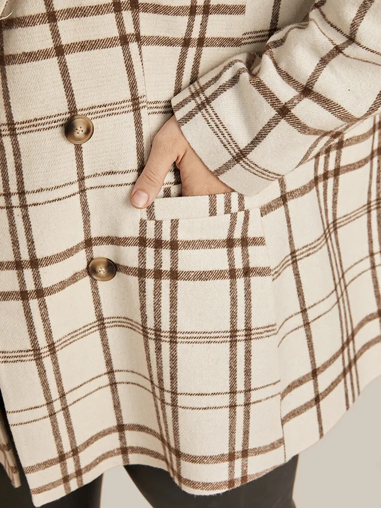 Plaid Suit Collar Button Down Pocket Blazer sold by Bloomchic product image thumbnail 5