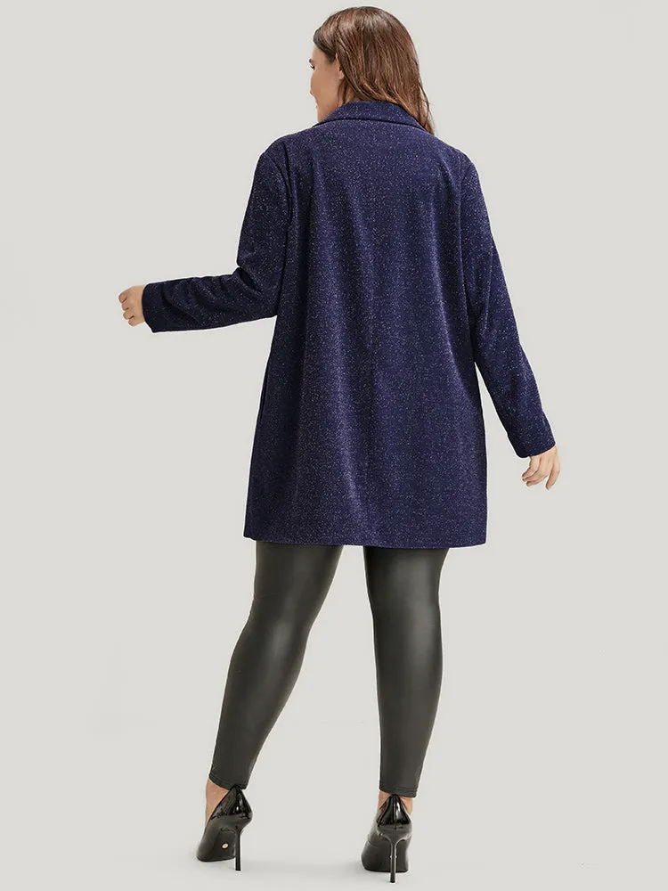 Solid Sequin Open Front Blazer sold by Bloomchic product image thumbnail 4