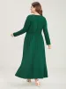Solid Deep V Neck Gathered Pocket Split Maxi Dress sold by Bloomchic