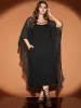 Halloween Asymmetrical Dolman Sleeve Backless Ties Neck Bodycon Dress sold by Bloomchic