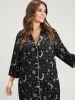 Halloween Lapel Collar Button Through Arc Hem Dress sold by Bloomchic