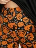 Halloween Pumpkin Print Party Pajama Set sold by Bloomchic