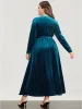 Halloween Solid Wrap Lace Trim Pocket Belted Split Maxi Dress sold by Bloomchic