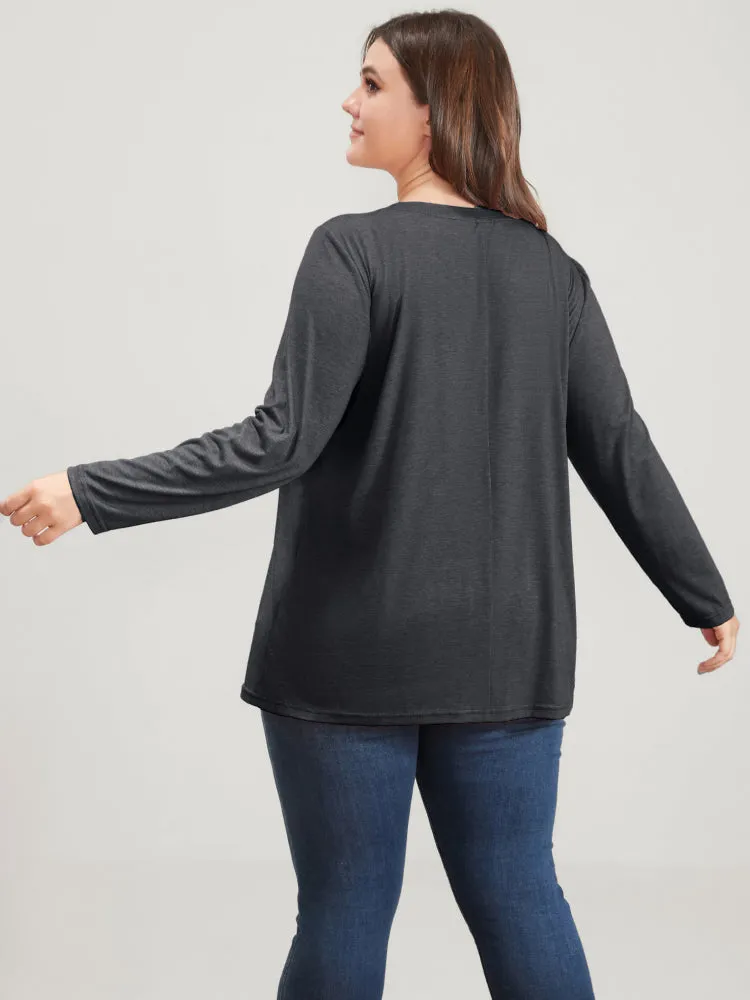 Pumpkin Print Long Tee sold by Bloomchic product image thumbnail 3