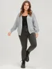 Solid Pointelle Knit Pocket Cable Knit Open Front Cardigan sold by Bloomchic