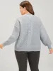 Solid Pointelle Knit Pocket Cable Knit Open Front Cardigan sold by Bloomchic