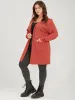 Plain Pointelle Knit Pocket Crochet Open Front Hooded Cardigan sold by Bloomchic