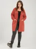 Plain Pointelle Knit Pocket Crochet Open Front Hooded Cardigan sold by Bloomchic