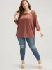 Plain Round Neck Button Modal T-shirt sold by Bloomchic