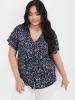 Ditsy Floral V Neck Button Blouse sold by Bloomchic