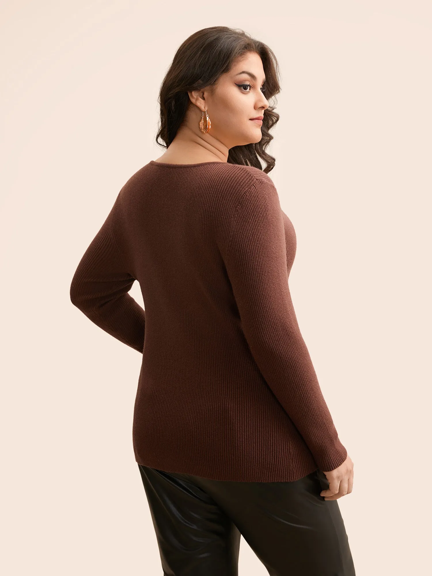Heart Neckline Pit Strip Pullover sold by Bloomchic product image thumbnail 2