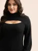 Supersoft Essentials Turtleneck Cut Out Pullover sold by Bloomchic