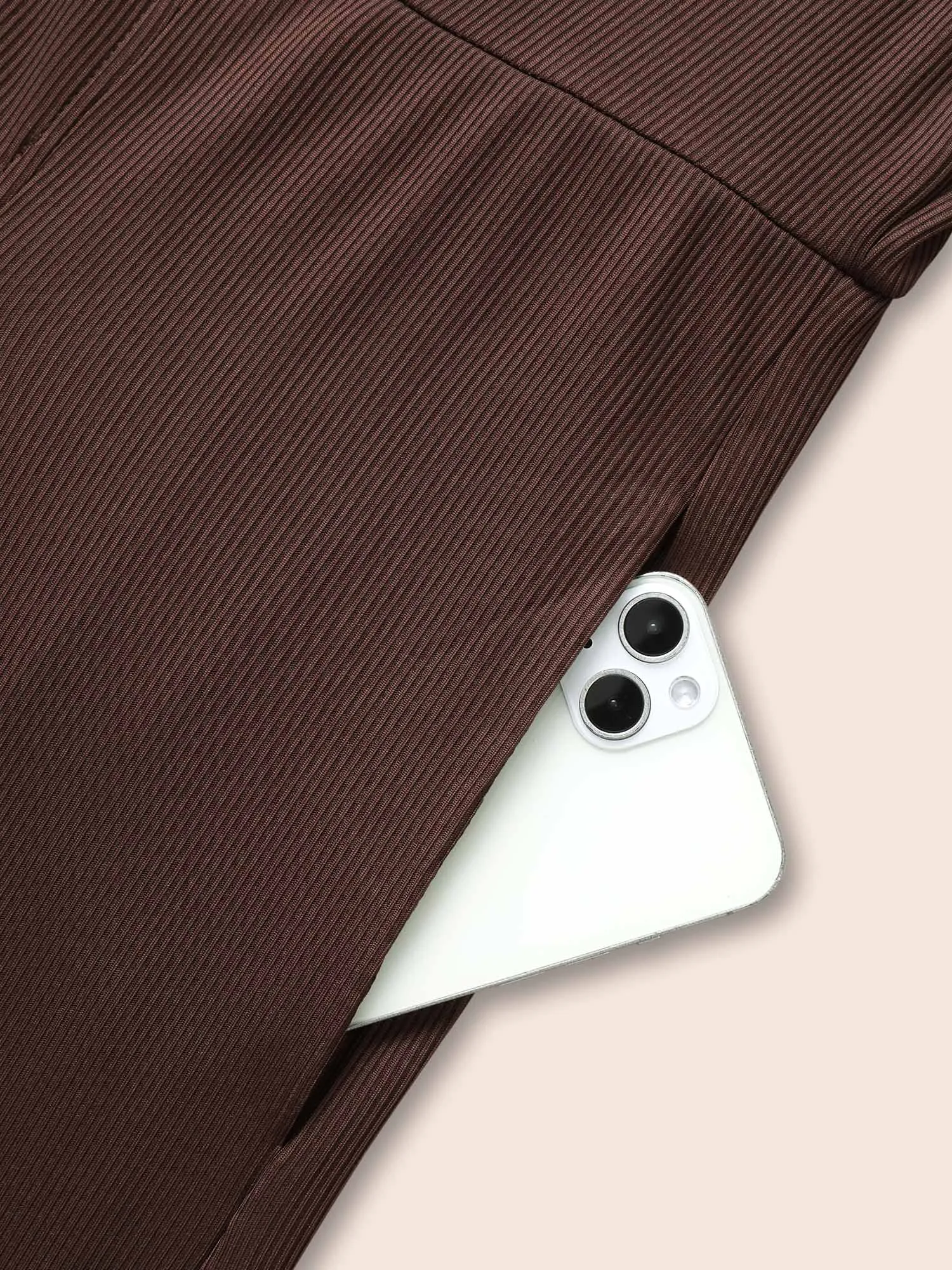 Rib Knit Plicated Detail Jumpsuit sold by Bloomchic product image thumbnail 5