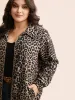 Leopard Print Zipper Pocket Jacket sold by Bloomchic
