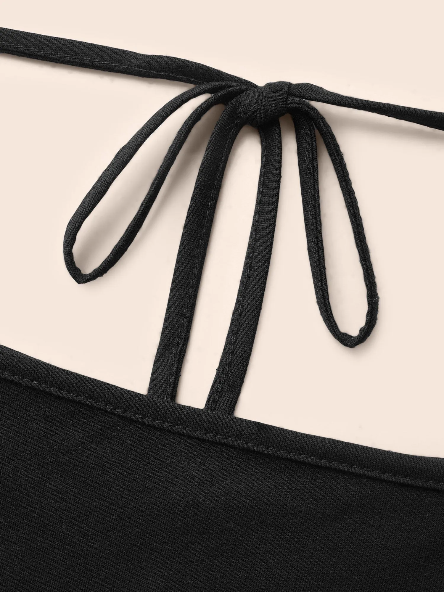 Leopard Print Square Neck Tie Knot Dress sold by Bloomchic product image thumbnail 5