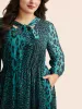 Leopard Print Elastic Waist Tie Knot Dress sold by Bloomchic