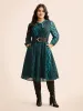 Leopard Print Elastic Waist Tie Knot Dress sold by Bloomchic