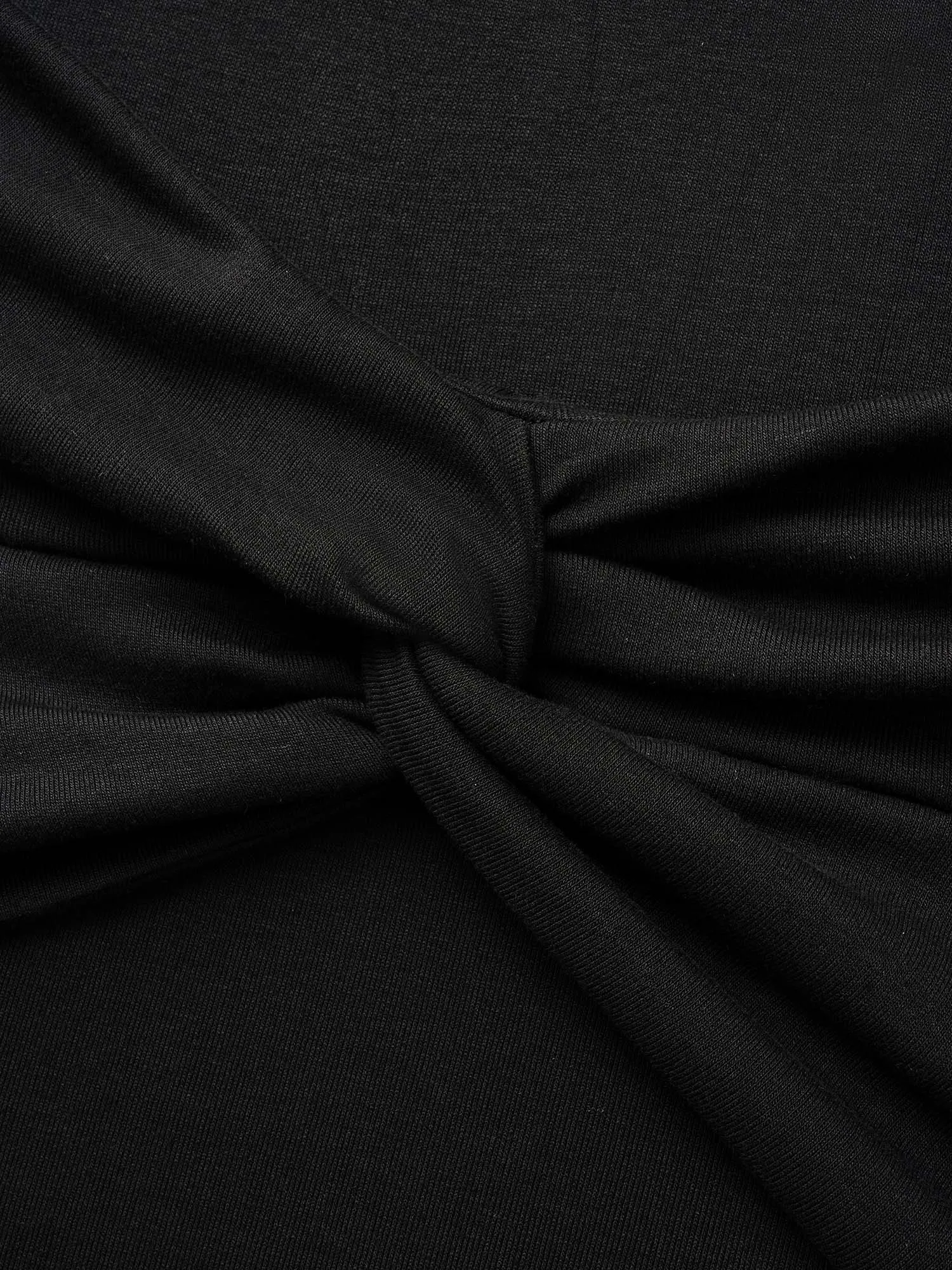 Off Shoulder Twist Front Knit Top sold by Bloomchic product image thumbnail 5