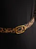 Leopard Print Square Buckle Belt sold by Bloomchic