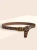 Leopard Print Square Buckle Belt sold by Bloomchic