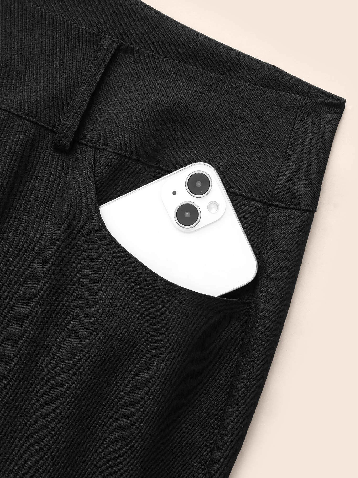 Mid Rise Double Button Wide Leg Pants sold by Bloomchic product image thumbnail 5