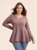 V Neck Lace Patchwork Texture T-shirt sold by Bloomchic