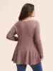 V Neck Lace Patchwork Texture T-shirt sold by Bloomchic