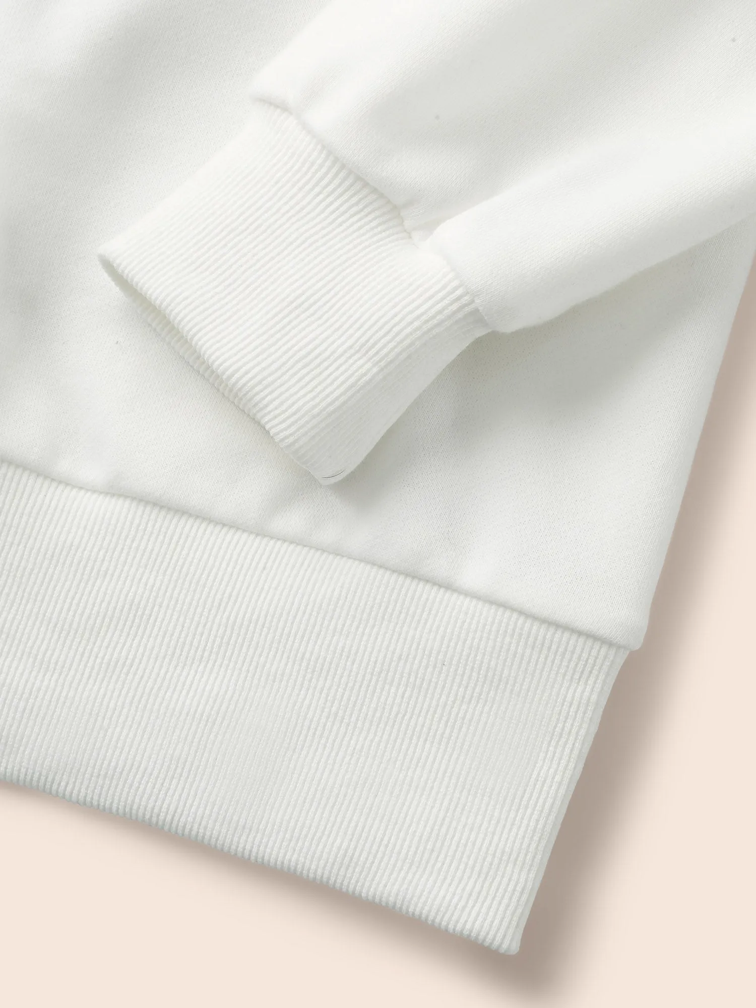 Round Neck Lace Patchwork Raglan Sleeve Sweatshirt sold by Bloomchic product image thumbnail 5