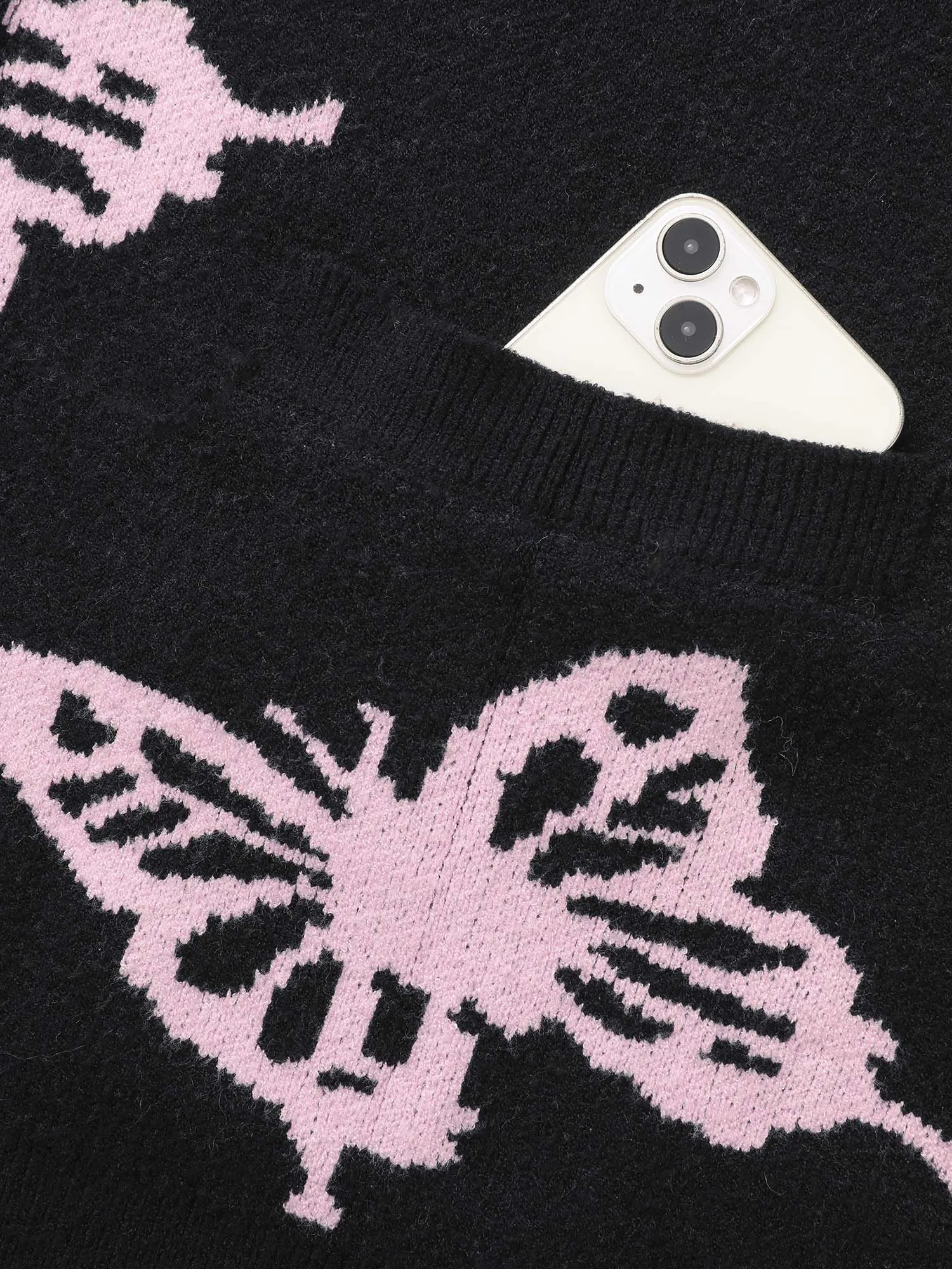 Butterfly Print Open Front Cardigan sold by Bloomchic product image thumbnail 5