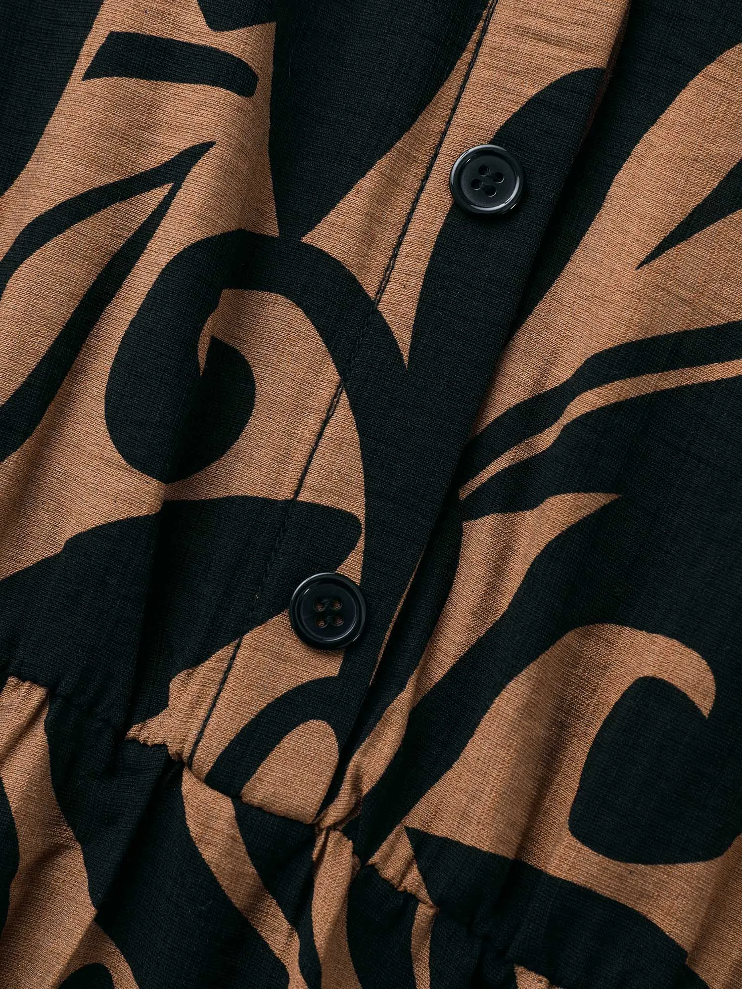 Boho Print Shirt Collar Midi Dress sold by Bloomchic product image thumbnail 5