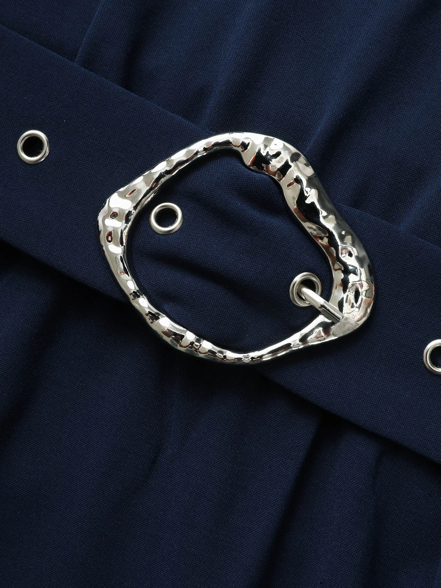 Notched Collar Belted Tank Dress sold by Bloomchic product image thumbnail 5